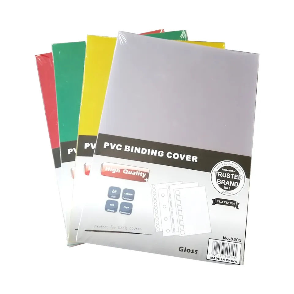 High Quality A3 A4 Clear Colored PVC Binding Covers-WallisPlastic