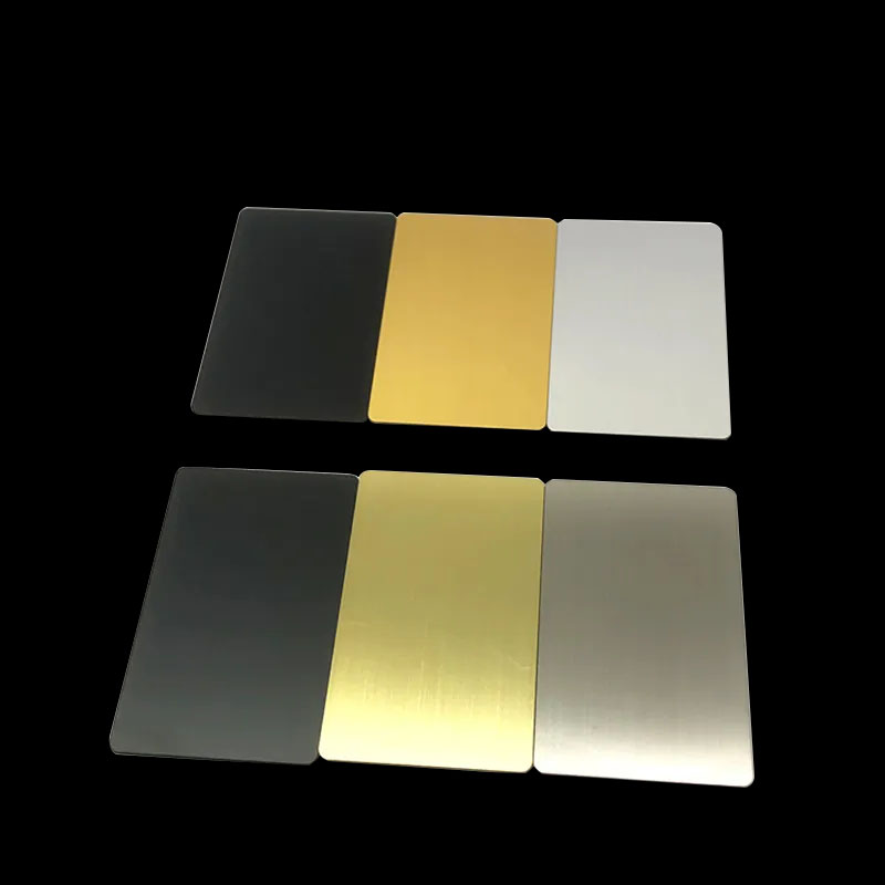 بطاقة هوية معدنية مخصصة، بطاقات أعضاء الأعمال المعدنية الفارغة، WallisPlastic