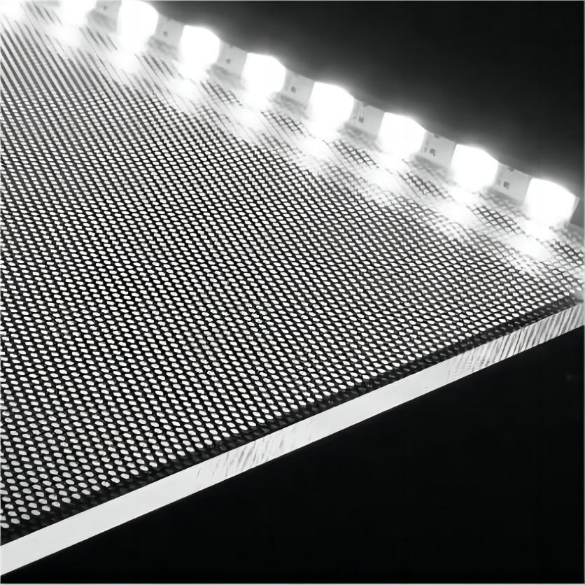 High Transparency Acrylic Laser Dotted Light Guide Panel | Wallis Custom