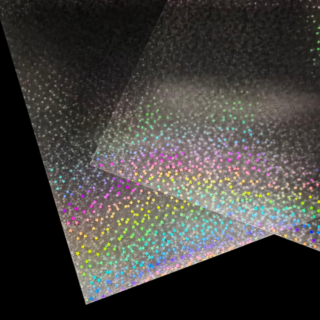 جۆری جیاواز هۆلۆگرافی PVC Rainbow Film Overlay بۆ دروستکردنی کارت