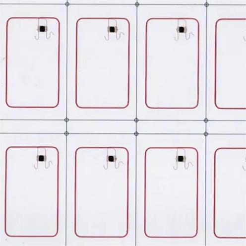 سمارٽ ڪارڊ شناختي ڪارڊ ٺاهڻ لاءِ 13.56MHz Hf چپ PVC Inlay