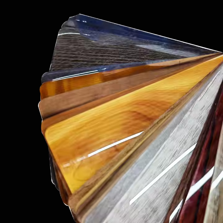 L&auml;bipaistev akr&uuml;&uuml;llaminaat prinditava PVC-lehega k&otilde;rgl&auml;ikega m&ouml;&ouml;blikile jaoks