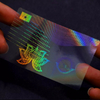Dažāda stila pretviltus 3D hologrammas logotips kartes izgatavošanai