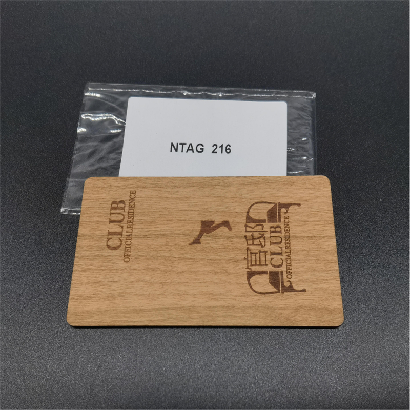 Hot Sale NFC Bamboo Card NTAG 216 Smart RFID Wood Card-WallisPlastic