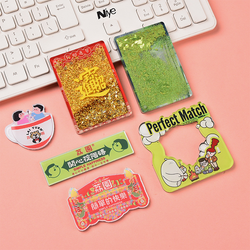 อะคริลิสร้างสรรค์สติกเกอร์ตู้เย็นการ์ตูนที่กำหนดเองน่ารักอะนิเมะอะคริลินุ่มแม่เหล็กสติกเกอร์ตู้เย็นที่กำหนดเอง