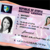 Dažāda stila pretviltus 3D hologrammas logotips kartes izgatavošanai