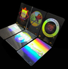 Dažāda stila pretviltus 3D hologrammas logotips kartes izgatavošanai