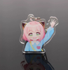 Dazzle Color Laser Acryl Keychain Custom Cartoon Anime Secondary Yuan Comic Con Souvenirs Book Bag Pendant Custom-made