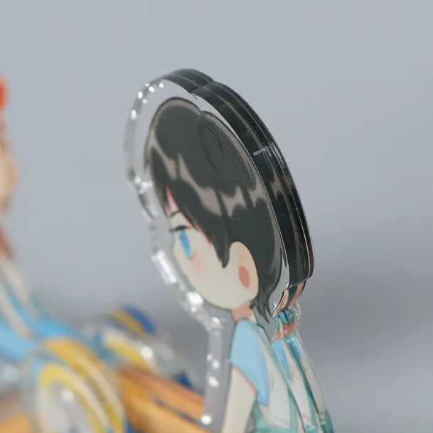 Hiển thị bán buôn acrylic Clear Bàn trang trí độc lập ảnh in phim hoạt hình trong suốt
