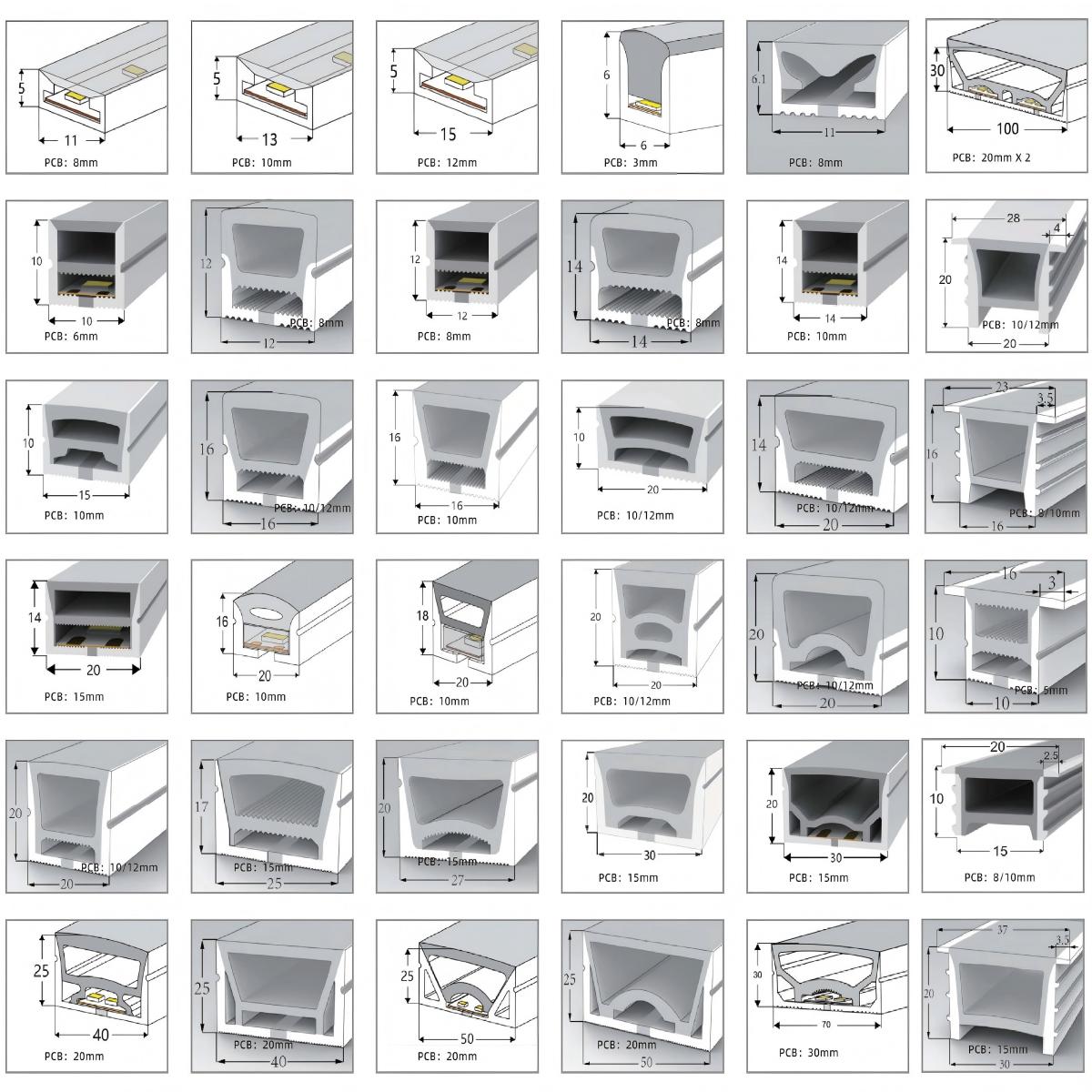 Ki enp&egrave;meyab fleksib silicone dirije limy&egrave; RGBW koul&egrave; Wallis koutim 
