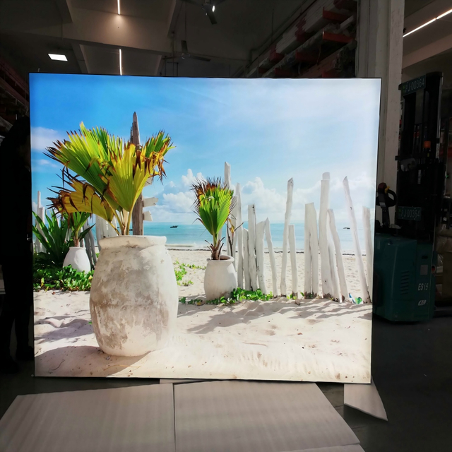 Bingkai lampu LED kain SEG super besar Wallis Custom
